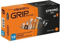 Stronghand Einweghandschuhe 50x STRONGHAND Einweghandschuh Grip orange EN 388...