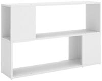 vidaXL B&uuml;cherregal, vBuchregal Wei&szlig; 100x24x63 cm Holzwerkstoff