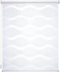 Doppelrollo Wave, Liedeco, Lichtschutz, ohne Bohren, freih&auml;ngend, Klemmfix,