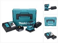 Makita Exzenterschleifer DBO 480 RF1J Akku Schwingschleifer 18 V 112 x 102 mm + 1x