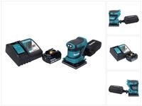 Makita Exzenterschleifer DBO 480 RM1 Akku Schwingschleifer 18 V 112 x 102 mm + 1x