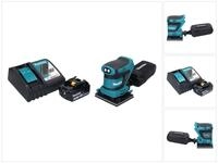 Makita Exzenterschleifer DBO 480 RG1 Akku Schwingschleifer 18 V 112 x 102 mm + 1x