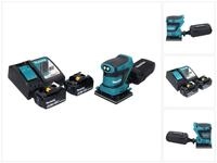 Makita Exzenterschleifer DBO 480 RM Akku Schwingschleifer 18 V 112 x 102 mm + 2x Akku