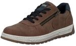 Sneaker RIEKER, Herren, Gr. 40, bunt (braun, dunkelblau), Nubuklederimitat, unifarben
