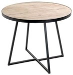 HAKU Beistelltisch Haku Beistelltisch schwarz-eiche &oslash; 60 cm