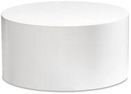 Wohnling Couchtisch WL6.861 MONOBLOC Wei&szlig; Hochglanz 60 cm Wohnzimmertisch Sofatisch