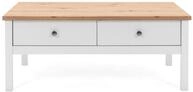 Finori Couchtisch, Wei&szlig; / Artisan Oak B x H x T ca. 100 x 40 x 55 cm