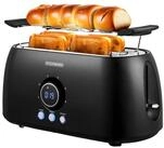 STEINBORG Toaster SB-2212, 2 lange Schlitze, f&uuml;r 4 Scheiben, 1500 W, Edelstahl