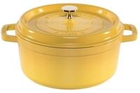 Staub Auflaufform La Cocotte 24cm rund, citron, Gusseisen, Gusseisen