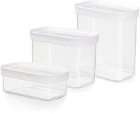 Emsa Vorratsdose N11427 Optima, Kunststoff, (Set, 3-tlg), rechteckig, sicher,