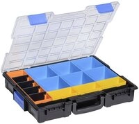 Allit Sortimentskasten sw.Profi-Kleinteilekoffer m.Clips.PP,PS 15 F&auml;cher, 4...