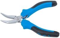 BGS Spitzzange BGS Elektronik-Spitzzange gebogen mit Feder 138 mm - 383