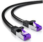 deleyCON deleyCON 3m RJ45 Patchkabel SFTP PiMF Netzwerkkabel mit CAT7 Rohkabel
