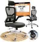 CLOUVOU B&uuml;rostuhl Ergonomisch, Schreibtischstuhl bis 150 kg - Testsieger (SmartSeat