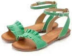 LASCANA offener Schuh, Sandale Sandalette, Sommerschuh aus hochwertigem Leder mit