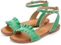 Sandale LASCANA "offener Schuh", M&auml;dchen, Gr. 43, gr&uuml;n, Obermaterial: 100%