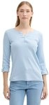 TOM TAILOR Langarmshirt mit Henley-Ausschnitt