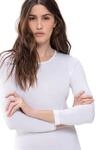 Langarmshirt MEY "Noblesse", Damen, Gr. 40, wei&szlig;, Feinripp, Obermaterial: 100%