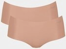 sloggi Panty ZERO Microfibre 2.0 (2er Pack) nahtlos, gewellte Abschl&uuml;sse hinten,