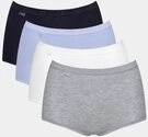 sloggi Maxislip Basic+ Maxi (4er Pack) perfekter Sitz, besonders weiche N&auml;hte,