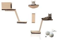 Rohrschneider Katzen-Kletterwand Katzen Kletterwand 8er Set + 2 Extra...