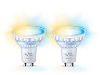 WiZ LED-Leuchtmittel White GU10 Tunable 60W Glas 2er Pack, GU10
