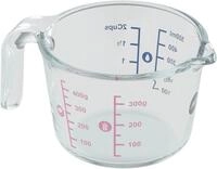 Emsa Messbecher Prep&Bake, Glas, (1-St), doppelte Skalierung f. feste &...