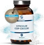 QIDOSHA Cholin als Citicolin (CDP-Cholin) Kapseln, 180 Kapseln im Apothekerglas,
