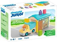 Playmobil&reg; LKW mit Sortiergarage (71686), JUNIOR Konstruktions-Spielset, (9...