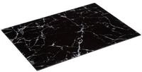 5five Simply Smart Schneidebrett Schneidebrett aus Glas mit Marmor-Muster, schwarz,