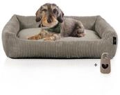 Rohrschneider Tierbett Hundebett Hundekorb Cordstoff, inkl. Gassibeutel