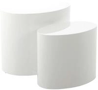 ACTONA GROUP Couchtisch Mice 2er Set - oval, skandinavisch & modern, pflegeleicht,