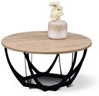 M2 Kollektion Couchtisch Metall in schwarz / Artisan Eiche Dekor - 40x80 (HxD)