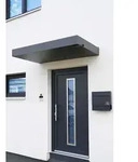 Starhome Rechteckvordach Hamburg Plus mit Wasserspeier rechts 160/200/ anthrazit aus