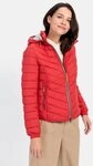 camel active Steppjacke aus recyceltem Polyester Langarm Markenlabel