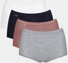 sloggi Maxislip Basic+ Maxi (4er Pack) perfekter Sitz, besonders weiche N&auml;hte,