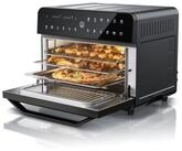 Arendo Minibackofen Hei&szlig;luftfritteuse 25 L Edelstahl, Multifunktionsofen, Airfryer