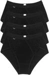 Midislip SLOGGI "Chic", Damen, Gr. 36, schwarz, Single Jersey, Obermaterial: 95%