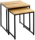 HAKU Beistelltisch Haku Beistelltisch 2er Set schwarz-eiche