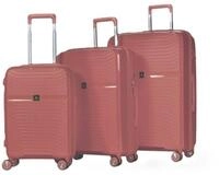 Hoffmanns Kofferset Kofferset 3-teilig in Rosegold - Hartschale mit 4...