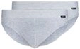 Skiny Slip Herren Brasil Slip 2er Pack Cotton Retro (Packung, 2-St) gerundeter