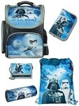 Familando Schulranzen Clou Star Wars Schultasche, Darth Vader, blau, ab 1. Klasse
