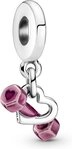 Pandora Charm-Einh&auml;nger 799545C01 Charm-Anh&auml;nger Damen Hantel und Herz