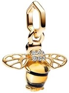 Pandora Charm-Einh&auml;nger SHINE-762672C01, Vergoldet, Zirkonia, Kristall, Gelb,...
