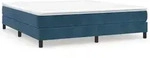 vidaXL Bettgestell, Bettrahmen Dunkelblau 160x200 cm Samt