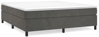 vidaXL Bettgestell, Bettrahmen Dunkelgrau 200x200 cm Samt