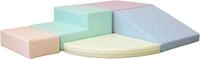 IGLUSoftplay IGLU Set 6 Corner Climber, Pastell/Gr&uuml;n/Honig - Schaubstoff-Bausteine