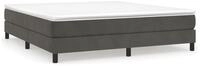 vidaXL Bettgestell, Bettrahmen Dunkelgrau 180&times;200 cm Samt