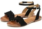 LASCANA offener Schuh, Sandale Sandalette, Sommerschuh aus hochwertigem Leder mit