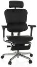 hjh OFFICE Drehstuhl Luxus Chefsessel Ergohuman Plus Legpro Gen2 Leder (1 St), Profi